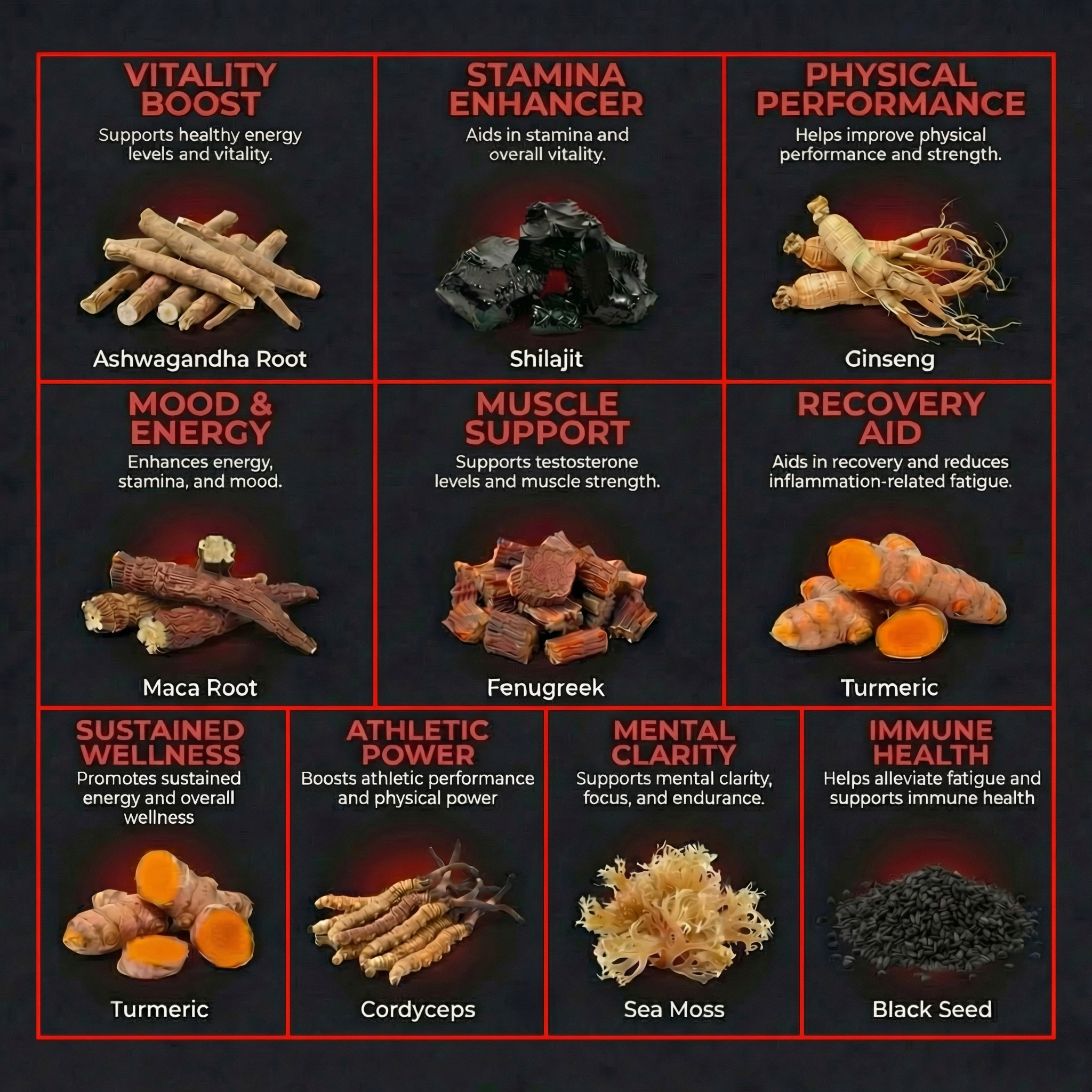 The Daily Energy Stack for Men ⚡ (Shilajit + Sea Moss Capsules)