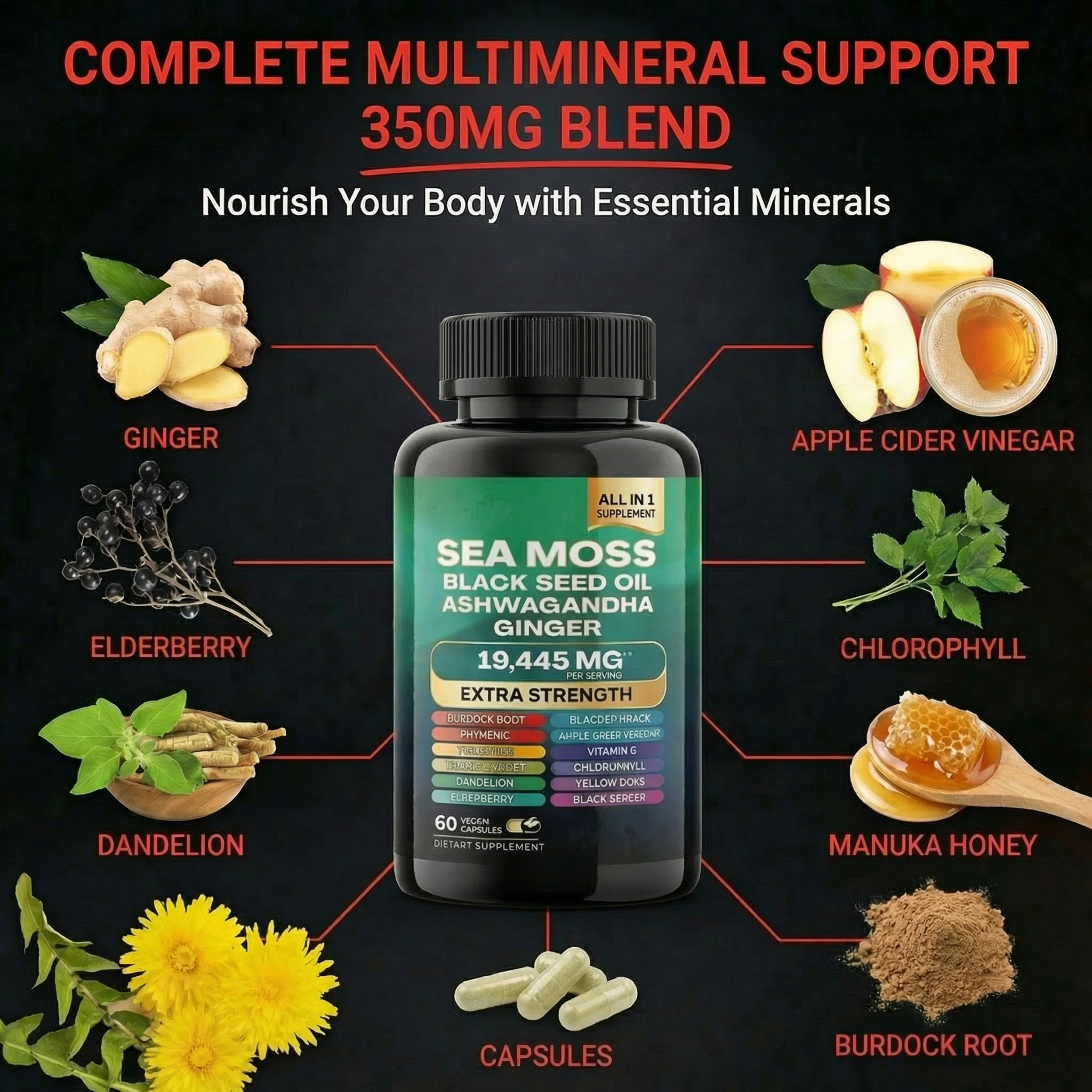 The Daily Energy Stack for Men ⚡ (Shilajit + Sea Moss Capsules)